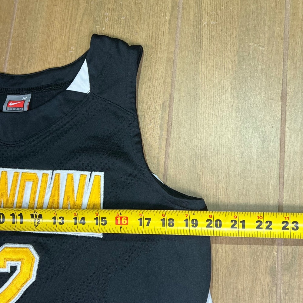 Nike Team All Indiana Attack Basketball Jersey 12 Black White Yellow Mens M - Picture 4 of 11